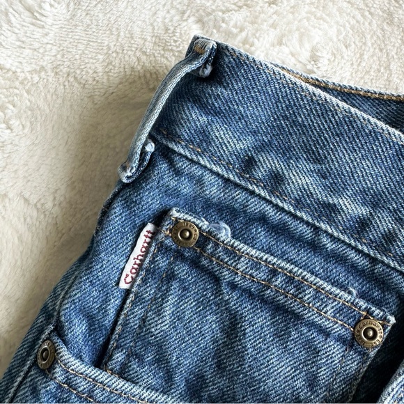 Vintage Carhartt Jeans Mens 33x31 (Tag 36x32) Blue B18 Straight Leg Skater Vtg - Picture 9 of 11